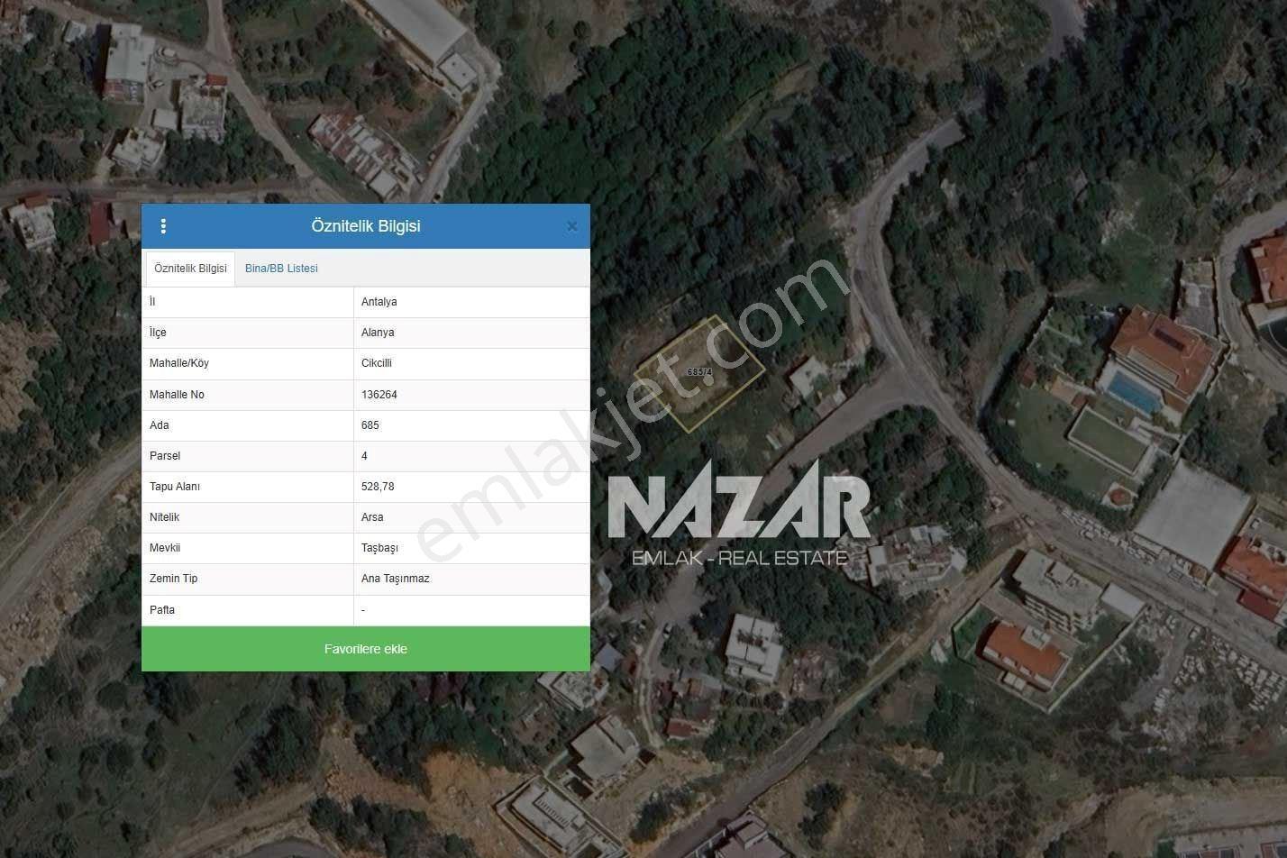Alanya Cikcilli’de 529 M² Satılık İmarlı Arsa - Görsel 20