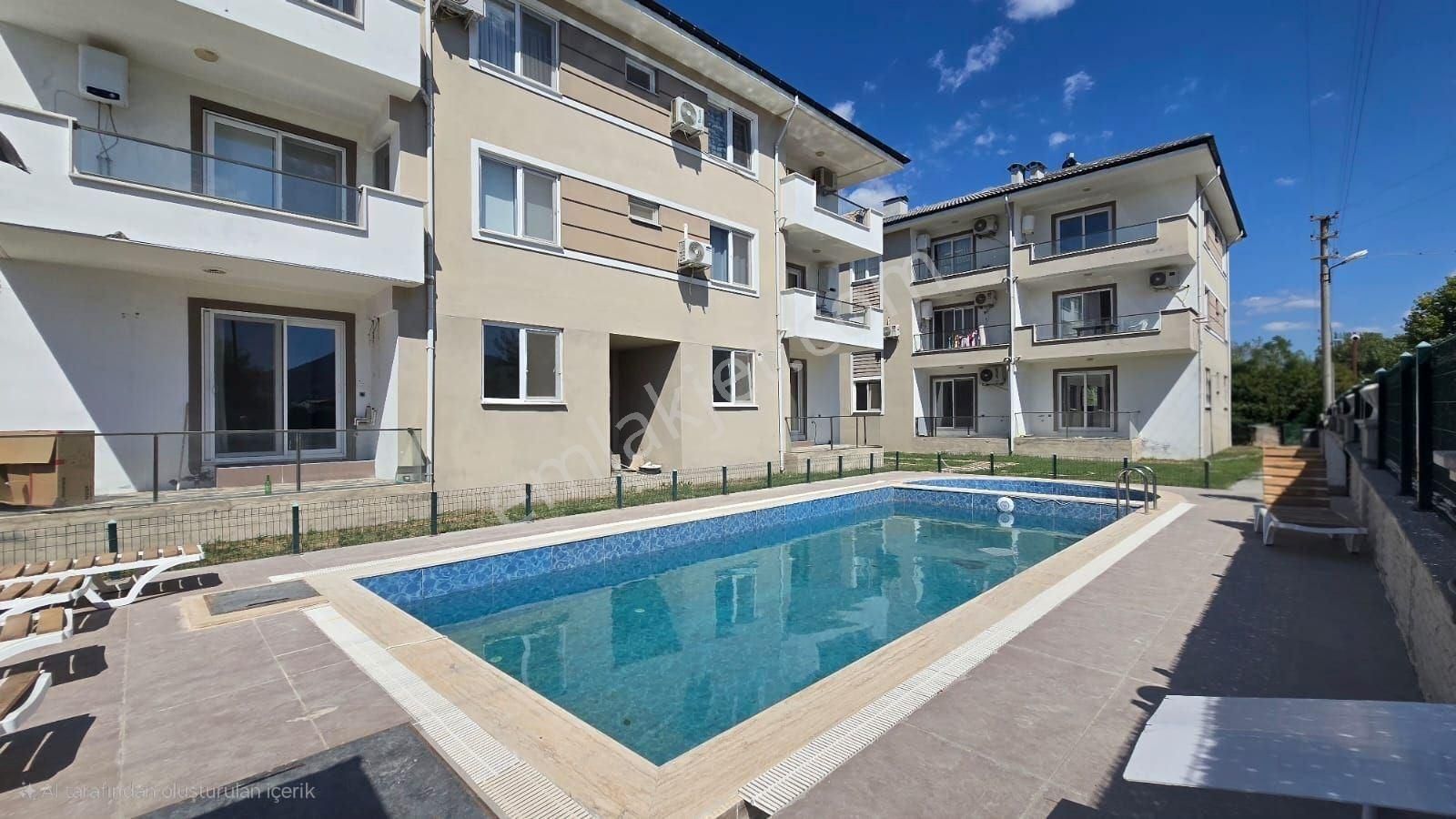 Havuzlu Site İçinde, Hastaneye Yakın Satılık 1+1 | Dalaman - Görsel 3