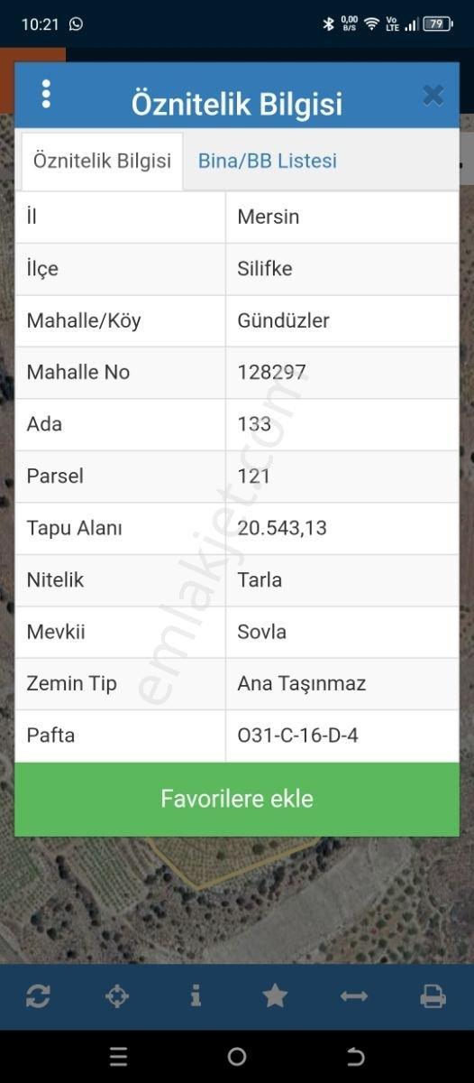 Silifke Gündüzler Köyünde Satılık Bahçe Ve Bağ. - Görsel 3