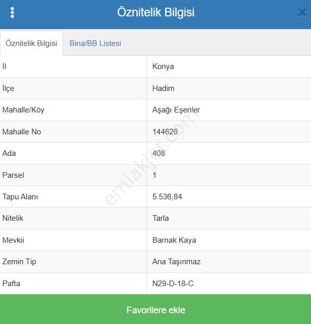 Konya Hadim Aşağıeşenler Köyünde 5.536 M² Tarla Satılıktır - Görsel 6
