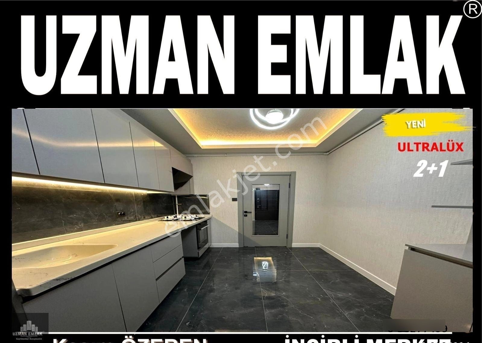 Uzman Emlak'dan Kıvrımlı Sokak'da Ultralüx Yapılı Bağımsız Yüksek Giriş 2+1 Daire