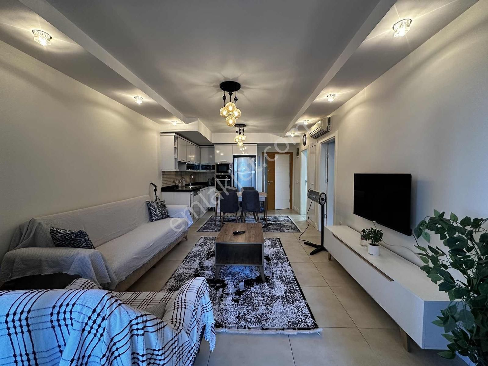 Alanya Cikcilli Mahallesi Site İçi Kiralık 1+1 Eşyalı Daire - Görsel 19