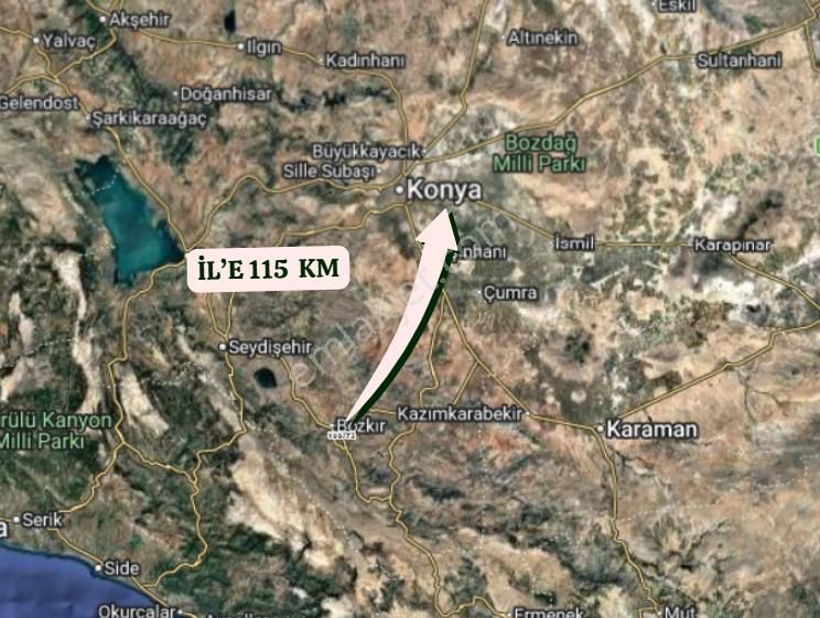 Konya Bozkır Tepearası Köyünde 3.438 M² Tarla Satılıktır - Görsel 6