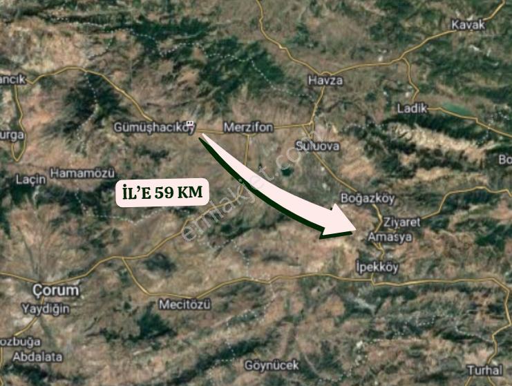 Amasya Gümüşhacıköyü Karacaören Köyünde 9.300 M² Tarla Satılıktır - Görsel 6
