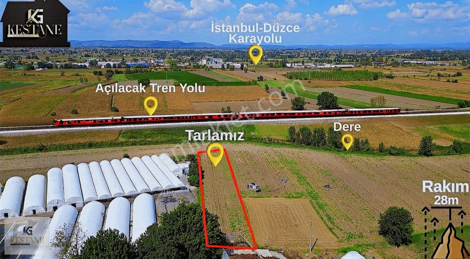 Toprak Yollu| Şekli Düzgün| Tren Yoluna Yakın Tarla - Görsel 11