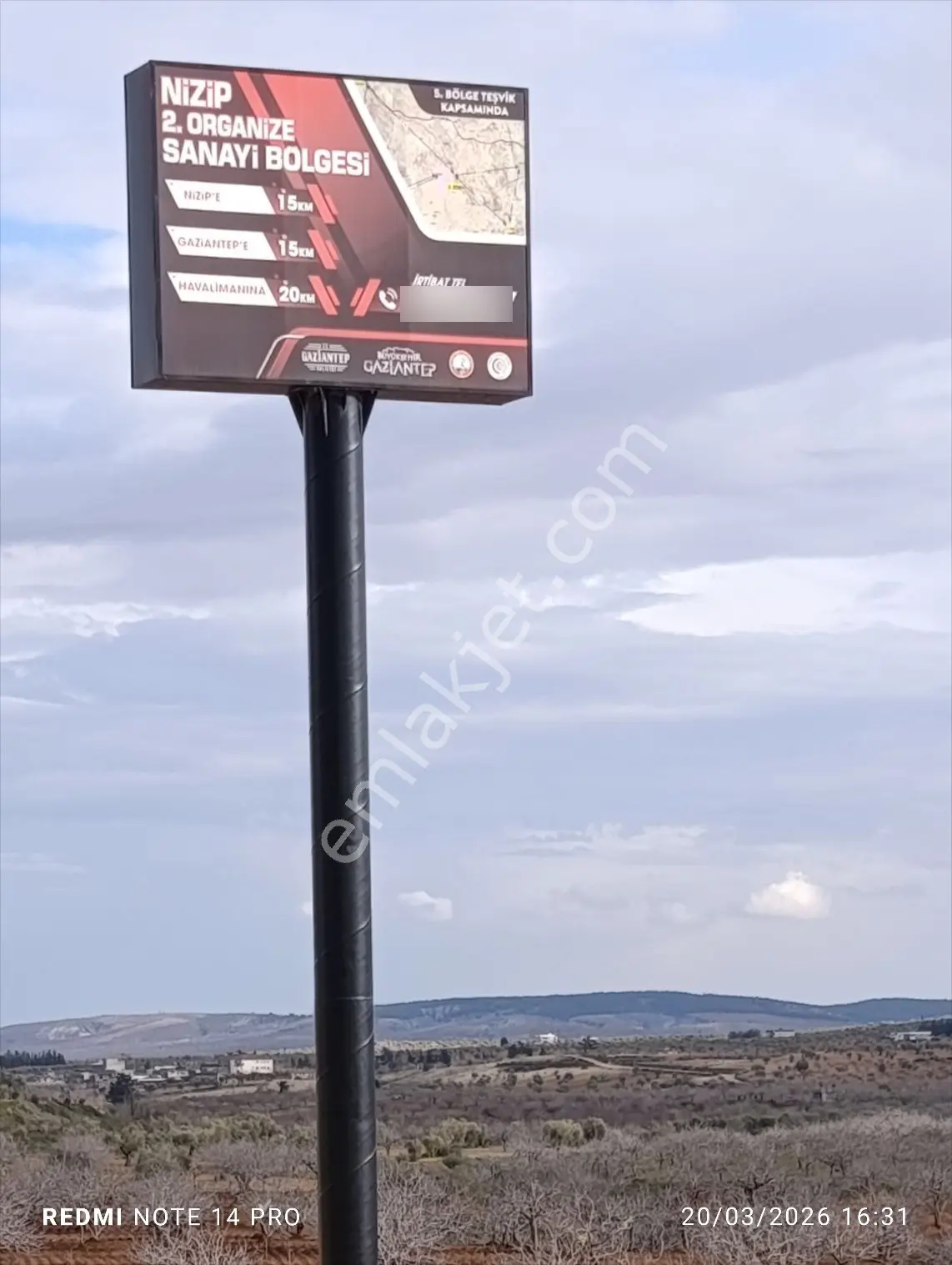 Şehitkamil Türkyurdu Mahallesi 3500 Mt Tek Tapu