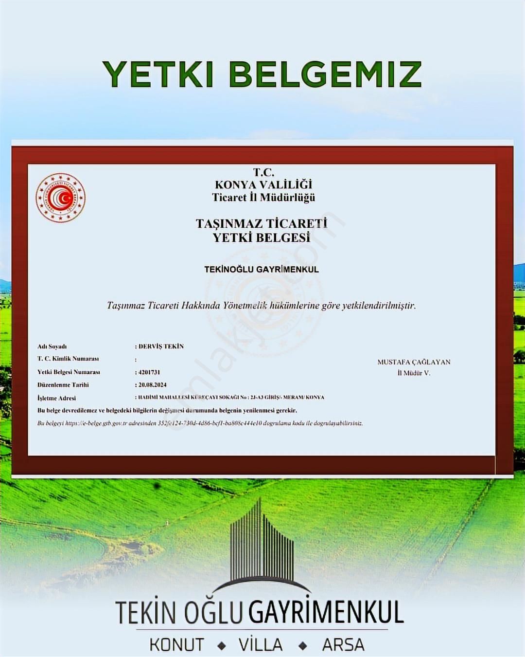 Akören Merkez'e Yakın 3.271 M² Müstakil Tarla Yola Sıfır - Görsel 4