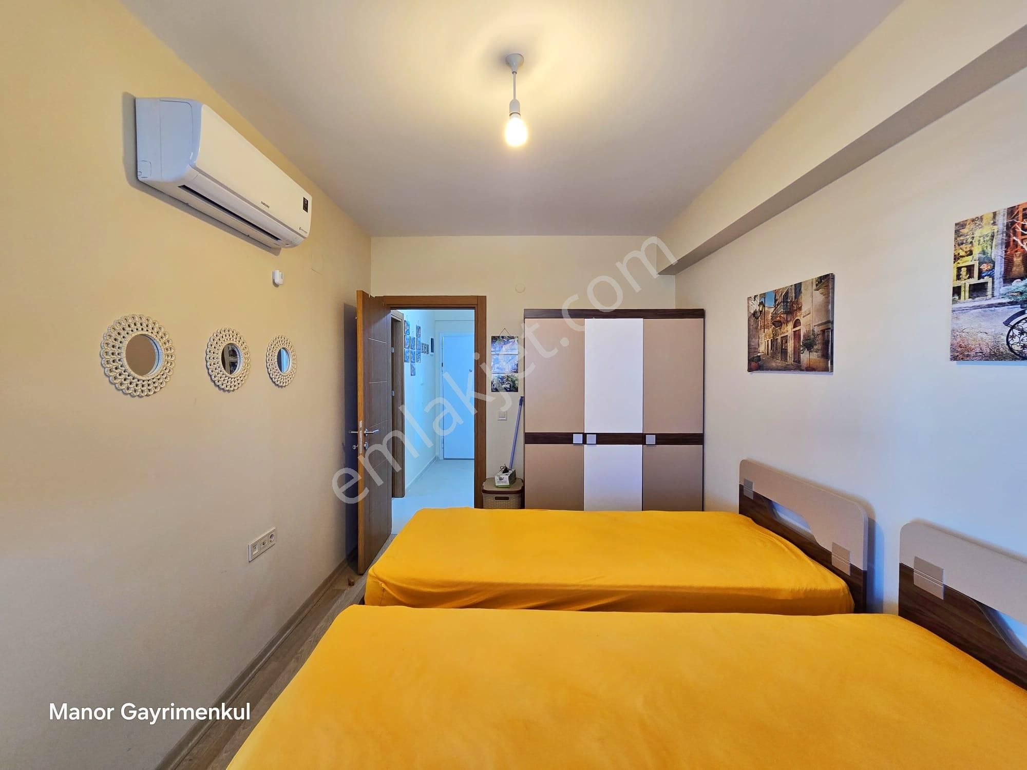 Kuşadası Değirmendere'de Deniz Manzaralı, Eşyalı 2+1 Daire - Görsel 16