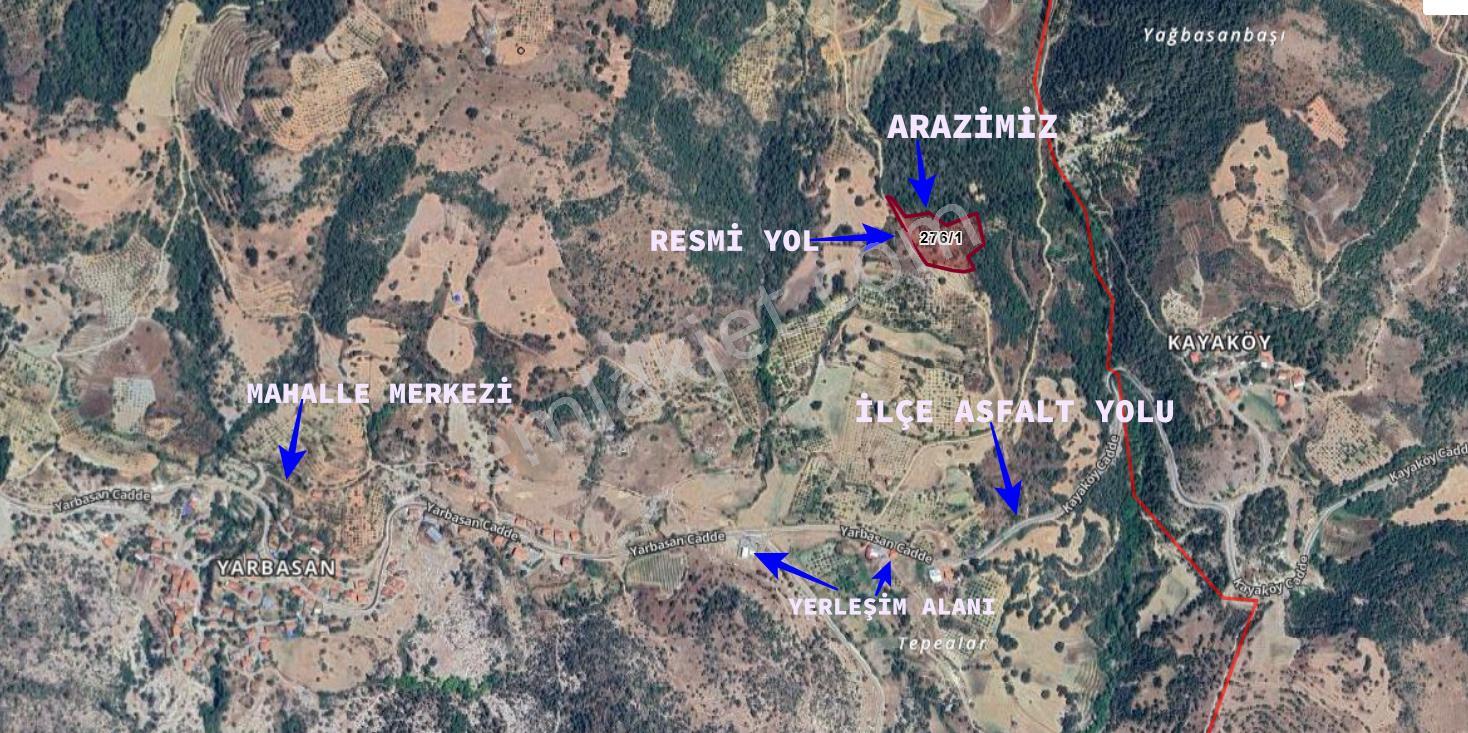 Manisa Demirci 'de 7.452 M2 Yola Cepheli Yerleşime Yakın Arazi - Görsel 4