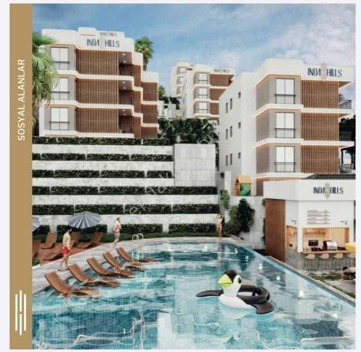 Didim Akbük'te Deniz Manzaralı 1+1 Daire, İnoa Hills'te, Krediye Uygun, 45 M² - Görsel 15