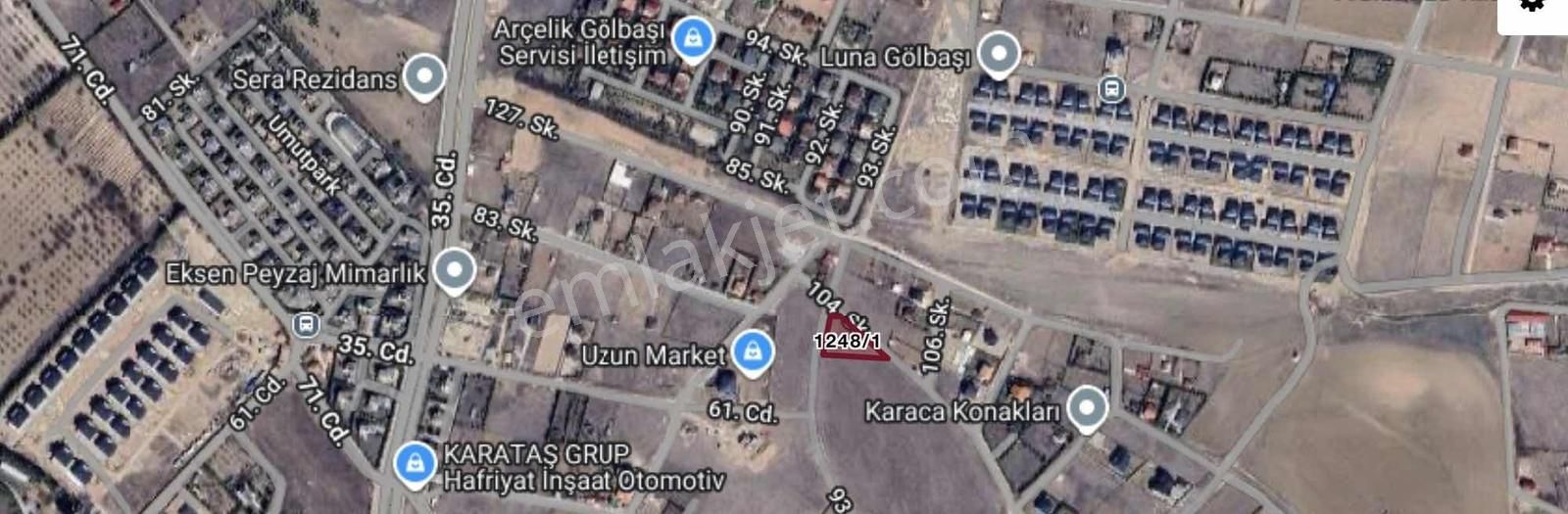 Gölbaşı Bahçelievlerde 2 Villalık Tek Tapu Köşe Parsel - Görsel 4