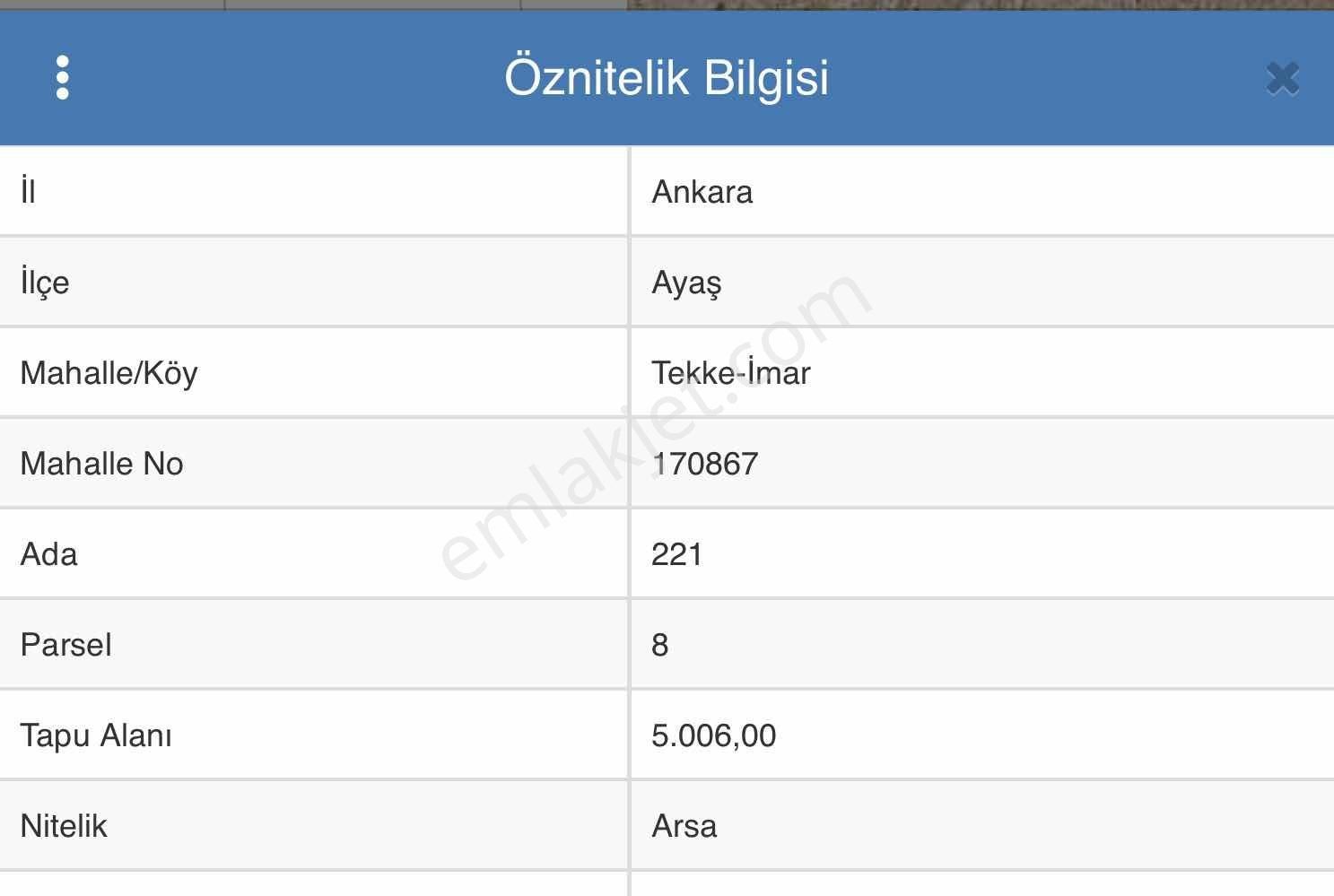 Ayaş Tekke'de 2500 M Satılık İmarlı Arsa - Görsel 7