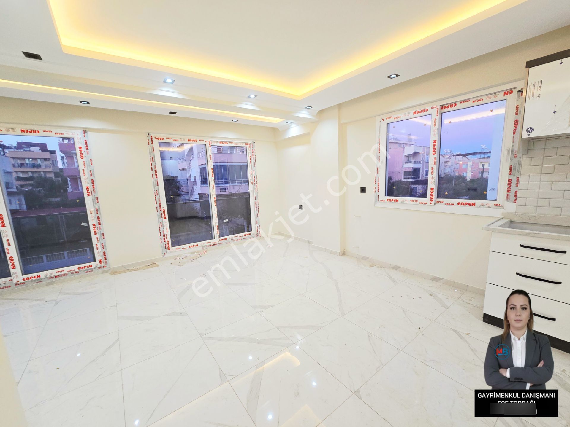 Didim'de Satılık 2+1 Orta Kat Asansörlü Çarşı Yayakın Konumda Sıfır Daire! - Görsel 6