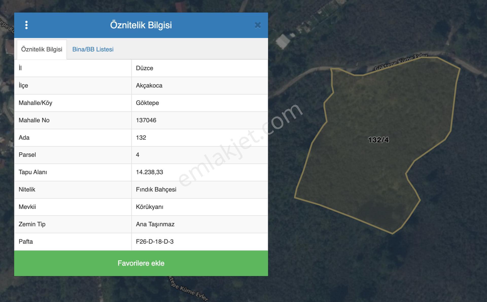Akçakoca Göktepe Köyünde Kısmi İmarlı Bakımlı Fındık Bahçesi - Görsel 17