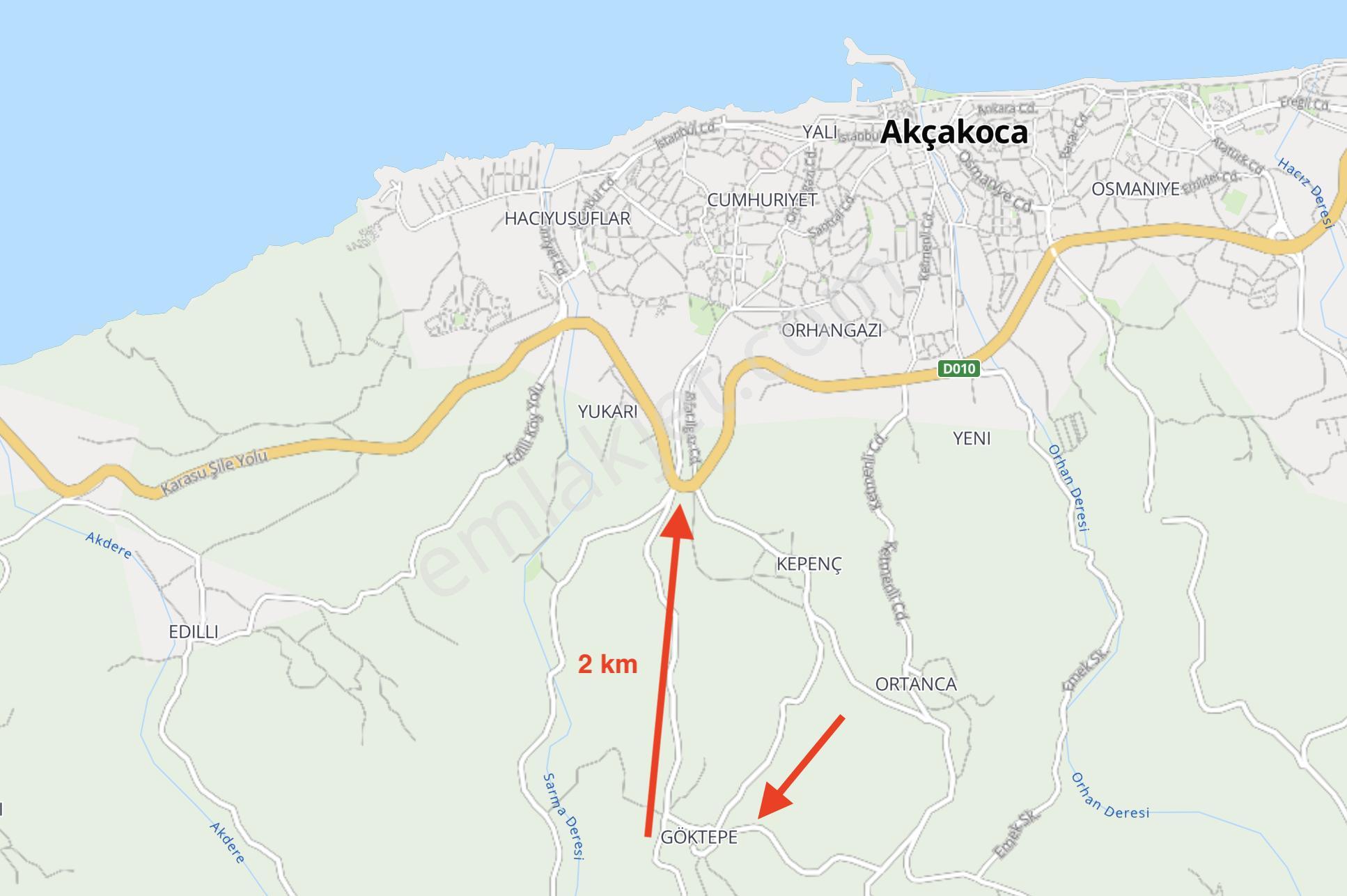 Akçakoca Göktepe Köyünde Kısmi İmarlı Bakımlı Fındık Bahçesi - Görsel 19
