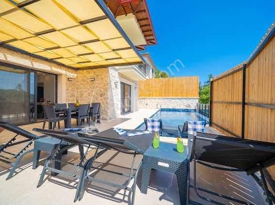 Kaş Çukurbağ Da Mega'dan 3+1 Satılık Lüks Villa İskanlı Ruhsatlı - Görsel 5