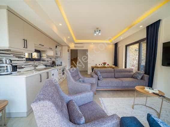 Kaş Çukurbağ Da Mega'dan 3+1 Satılık Lüks Villa İskanlı Ruhsatlı - Görsel 31