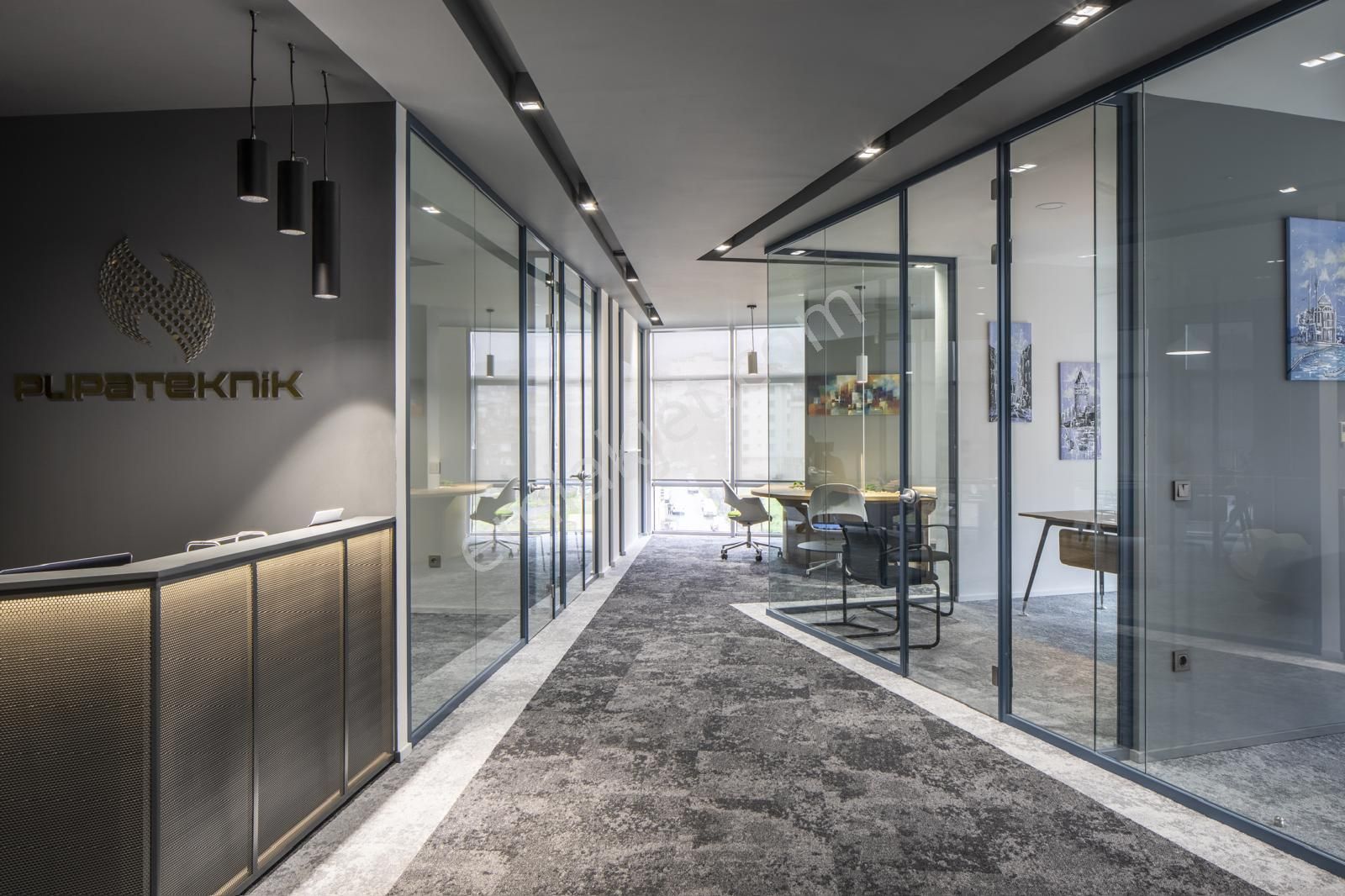 Maltepe Ofistanbul Plaza'da 340m2 Özel Dekorasyonlu Mobilyalı Teraslı Satılık Ofis - Görsel 28
