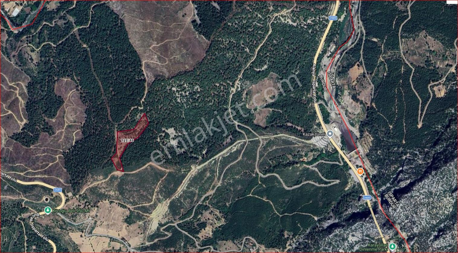 Ağlasun Çamlıdere Köyünde Satılık Fırsat Tarla - Görsel 18