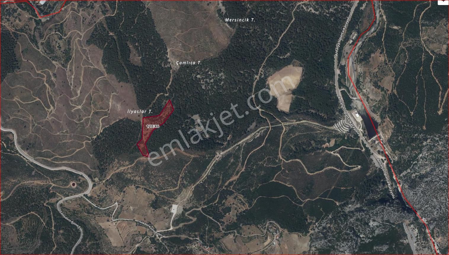 Ağlasun Çamlıdere Köyünde Satılık Fırsat Tarla - Görsel 19