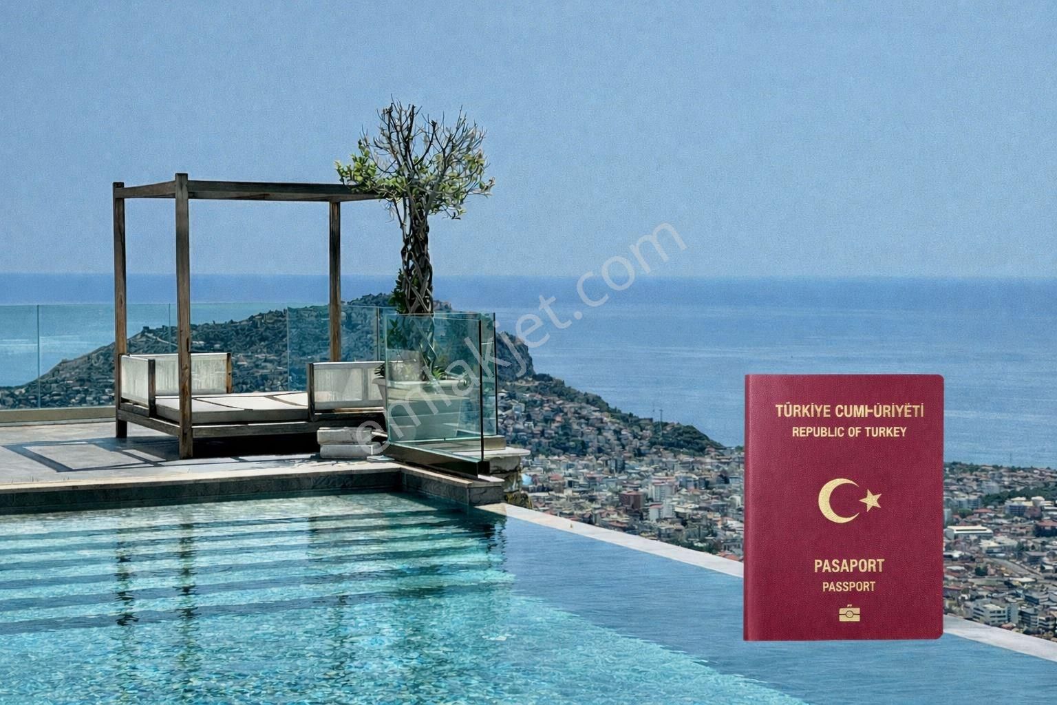 Alanya Bektaş’ta Asla Kapanmayan Deniz Ve Kale Manzaralı Lüks Villa