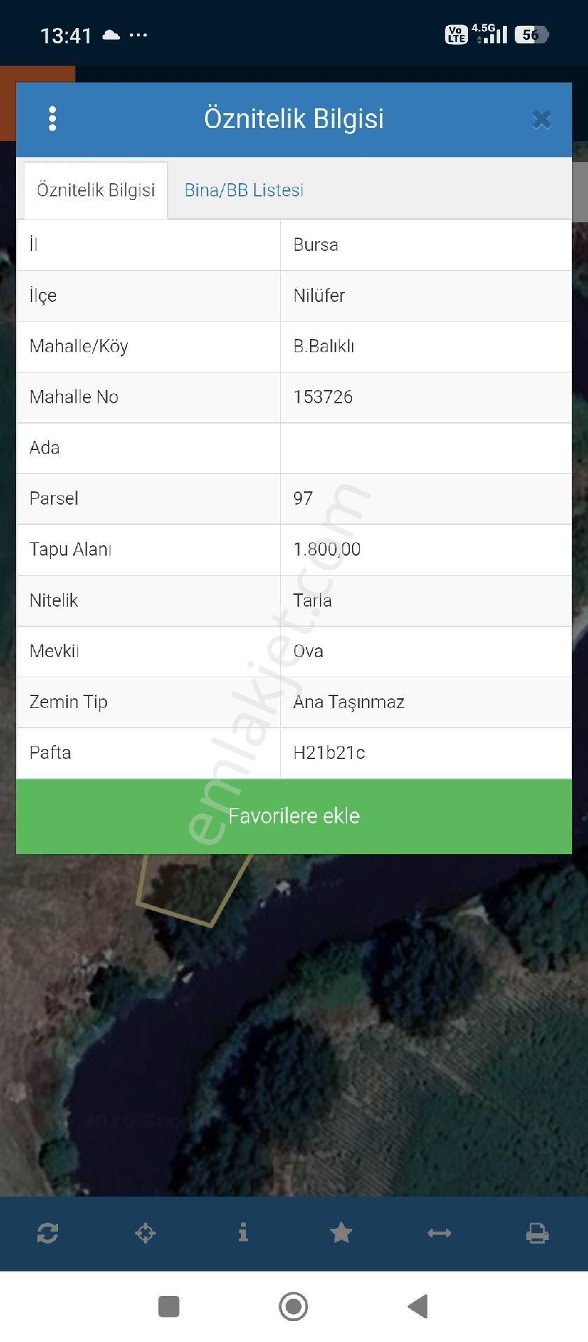 Büyükbaliklı Mahallesi Satılık 1.800 Mt2 Tarla