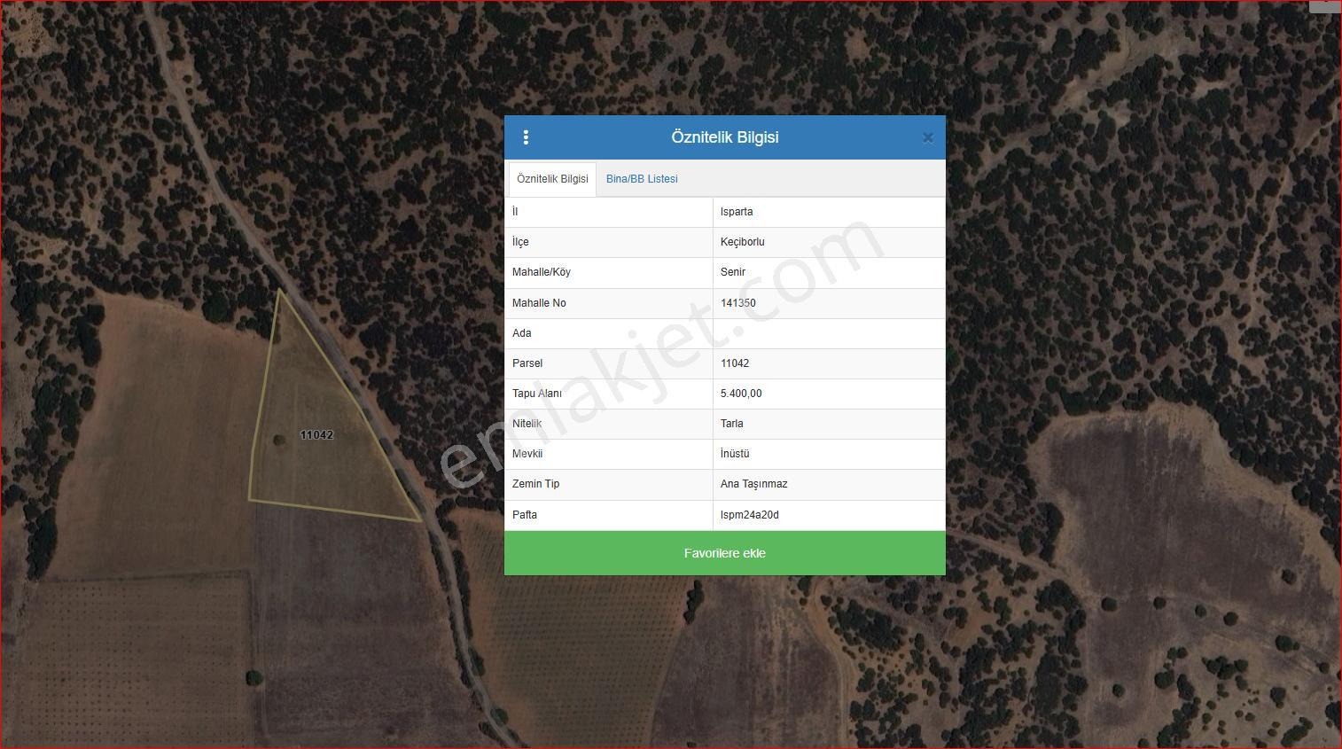 Asya Emlaktan Isparta Keçiborlu Senirde Satılık Fırsat Tarla - Görsel 3