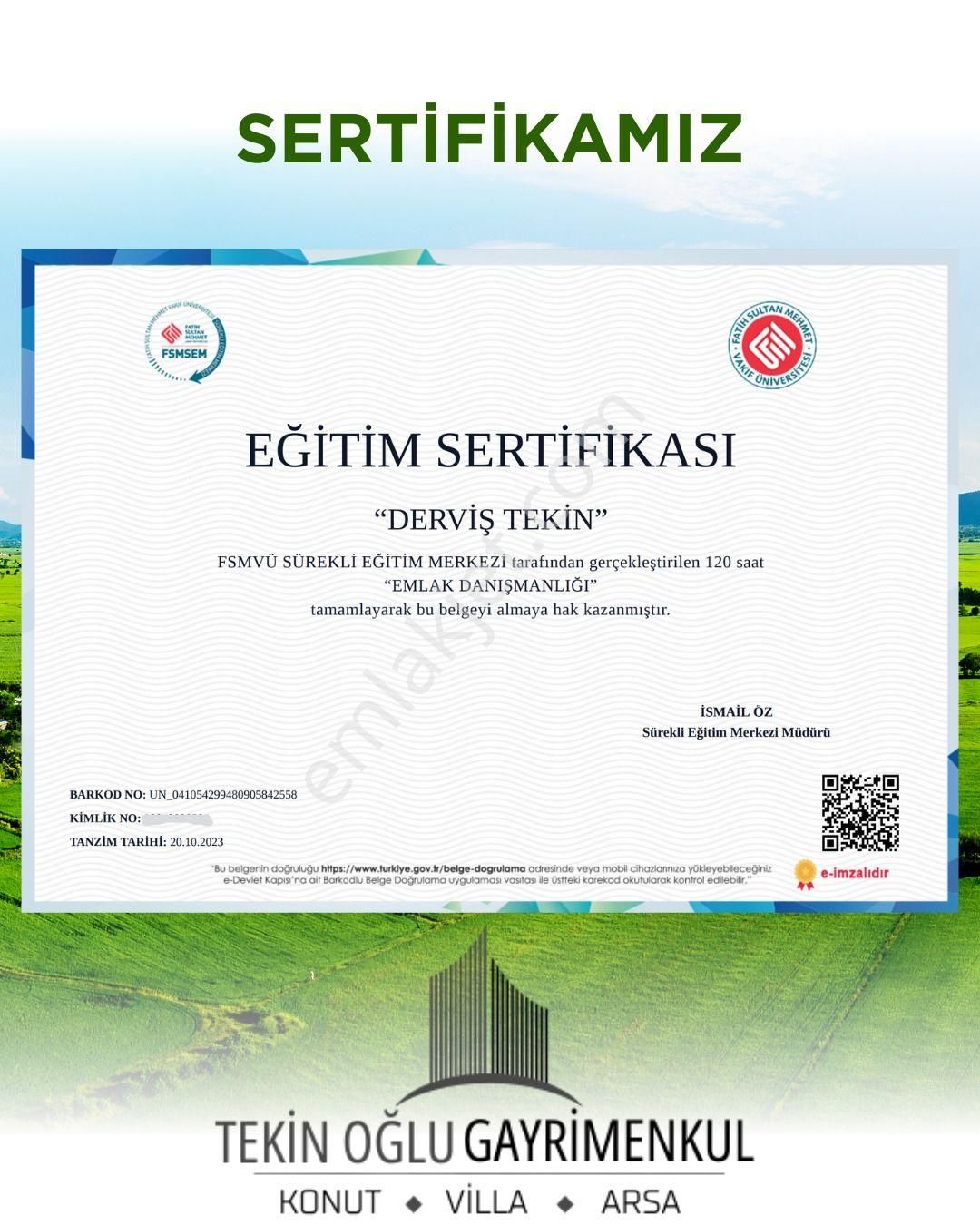 Hatunsaray Ana Yol Çevresi 4.274 M² Satılık Bahçe - Görsel 13