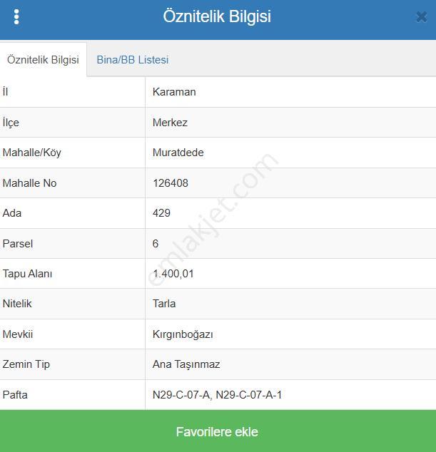 Karaman Merkez Muratdede Köyünde 1.400 M² Tarla Satılıktır - Görsel 6