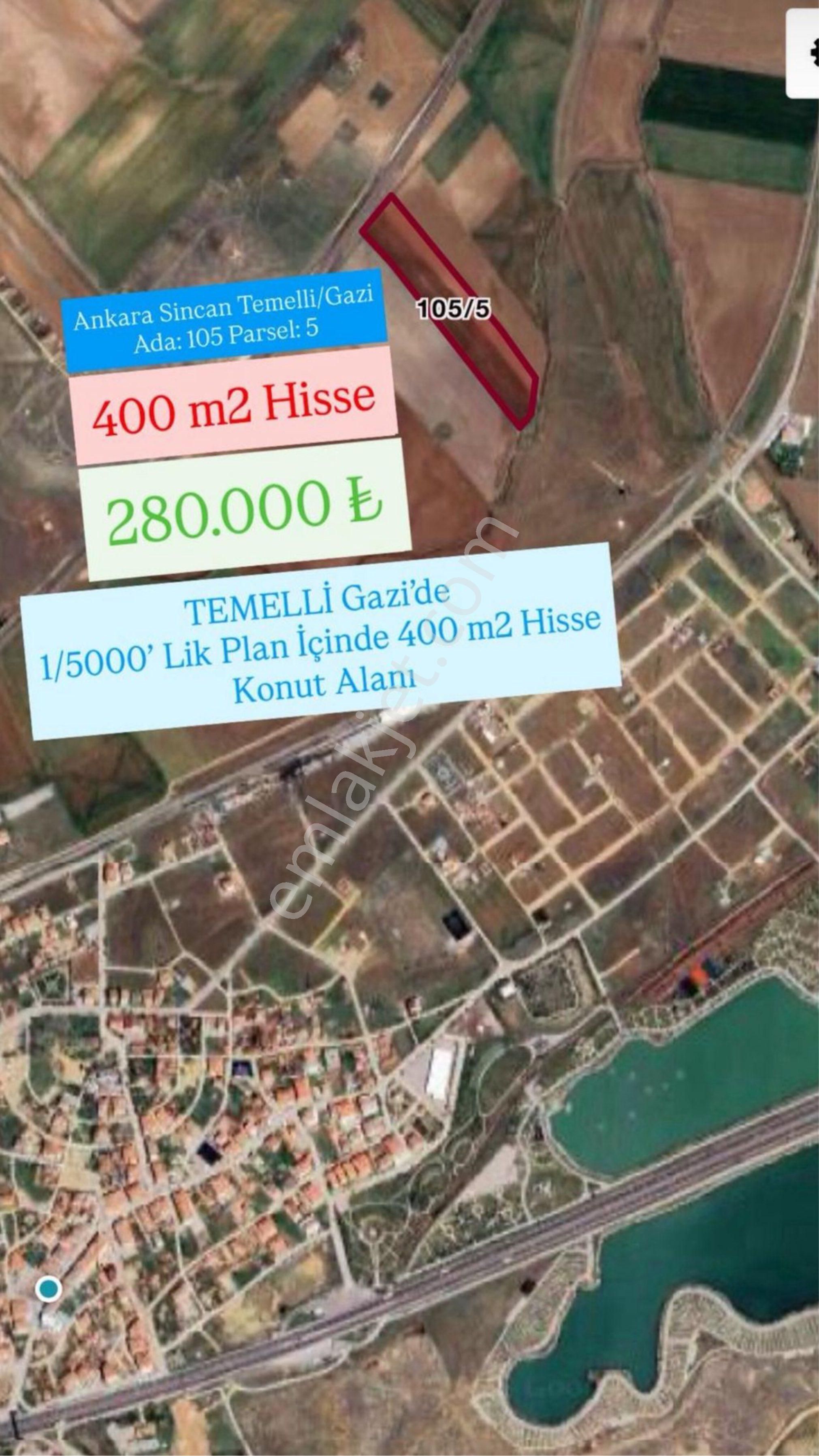 Sincan Temellide 1/1000 Lik İmar Planı Hazır Acil Satılık Arsa - Görsel 8