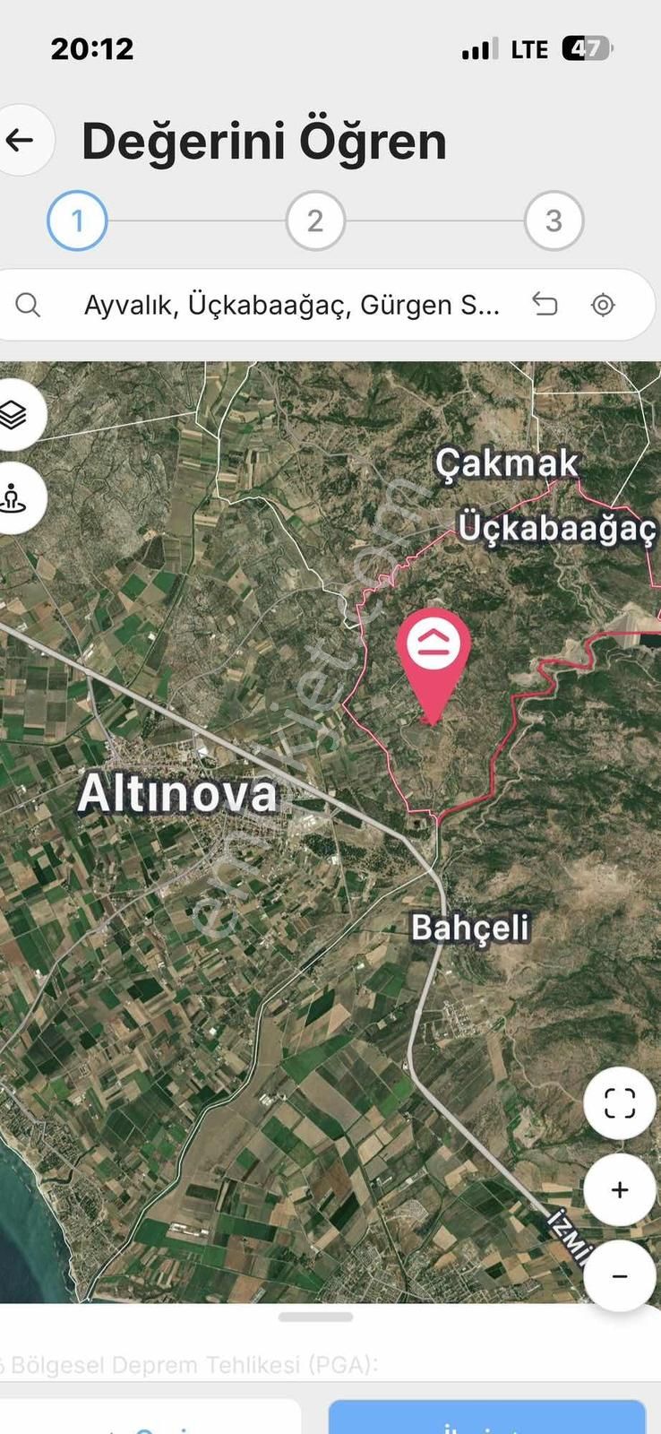 Balıkesir Altınova Üçkabaağaç Mevkiinde Satılık Arsa Zeytinlik - Görsel 2