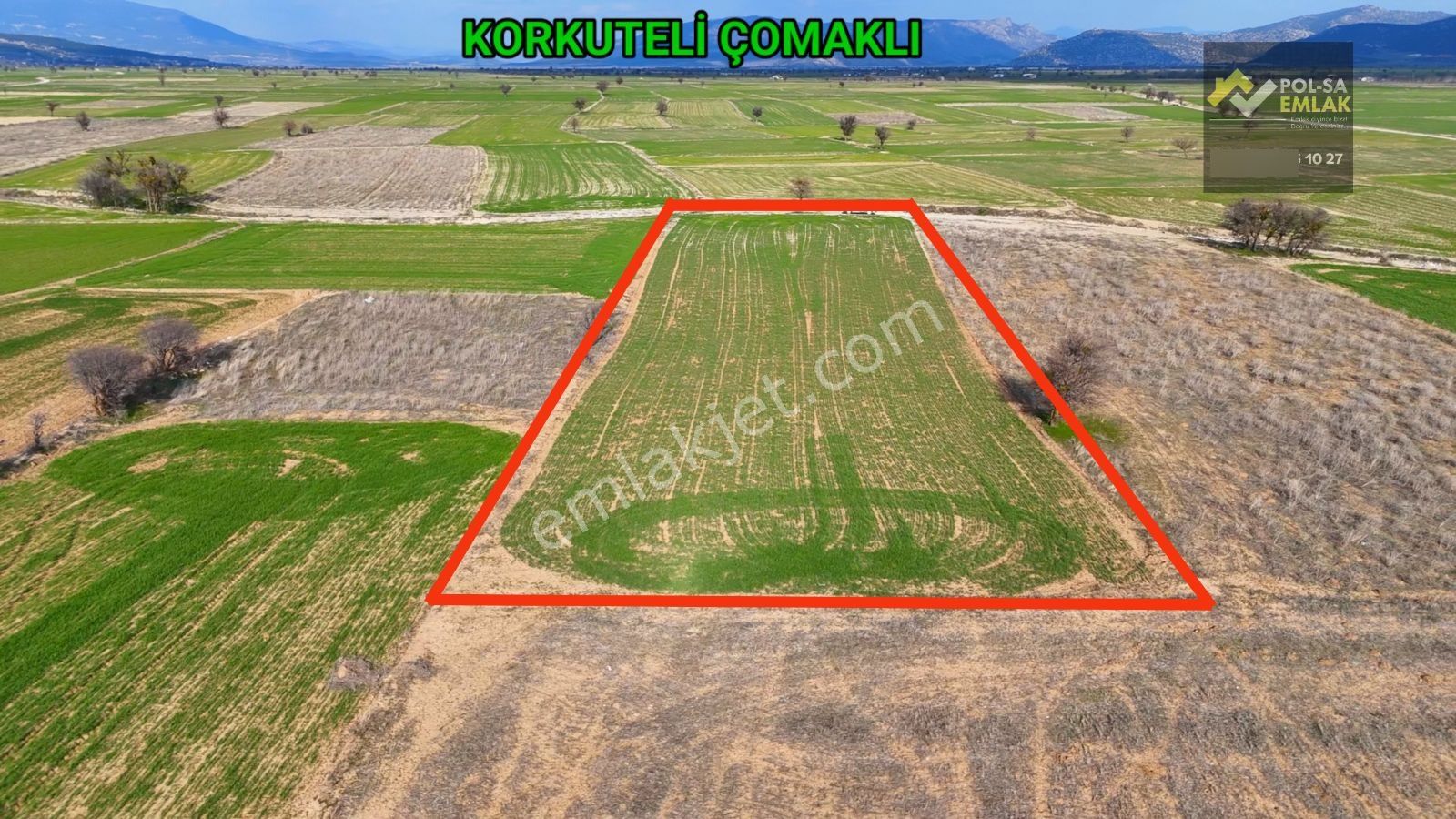 Korkuteli Çomaklı Da Satılık 3.105m2 Tarla Yol Var 670.000 - Görsel 16