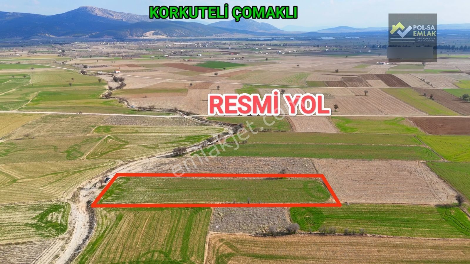 Korkuteli Çomaklı Da Satılık 3.105m2 Tarla Yol Var 670.000 - Görsel 12