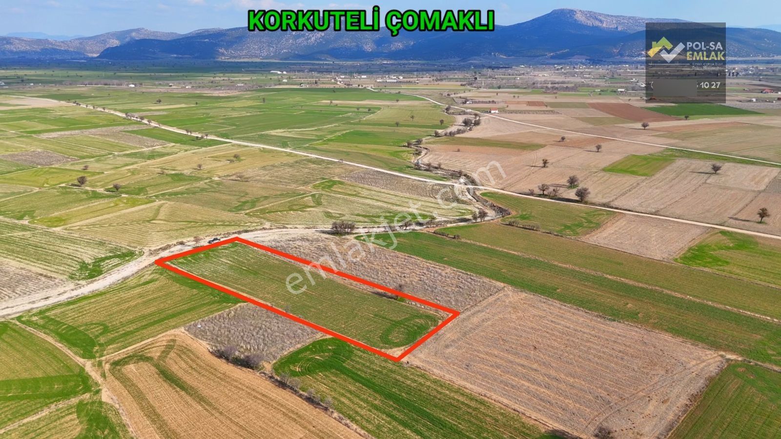 Korkuteli Çomaklı Da Satılık 3.105m2 Tarla Yol Var 670.000 - Görsel 13