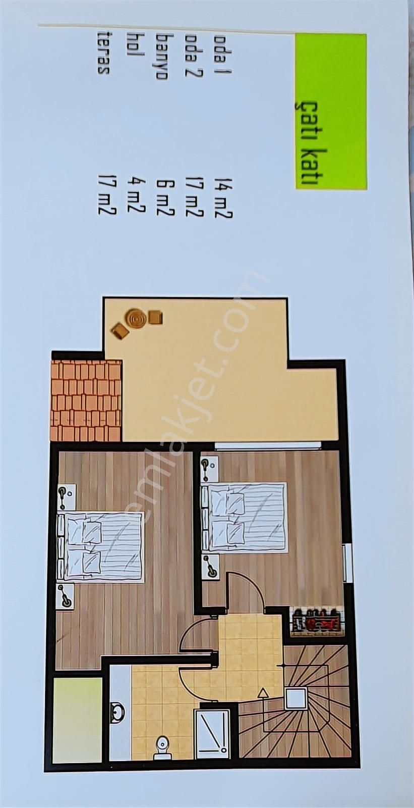 Urla Merkezde Zeytinevler Sitesinde 4+1 Havuzlu Satılık Villa - Görsel 17