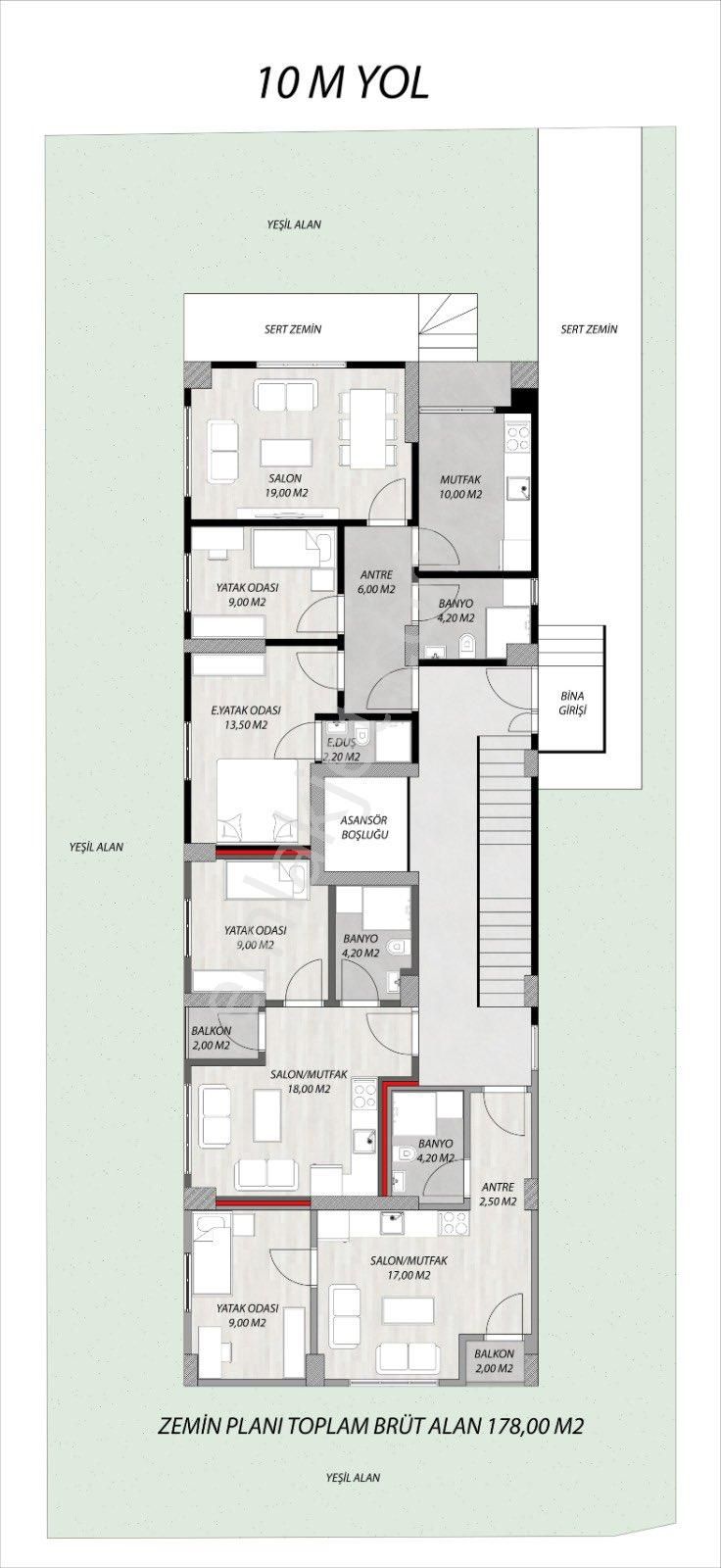 Azmimilli De Başlıyoruz 1+1 50 M2 Daireler - Görsel 10