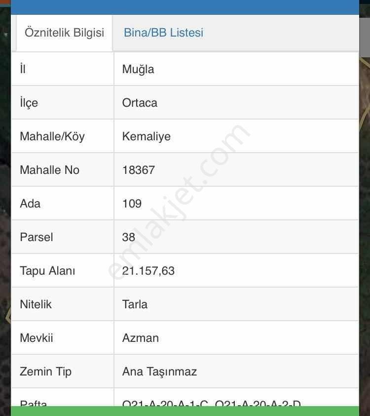 Ortaca'da Satılık Tarla - Görsel 2