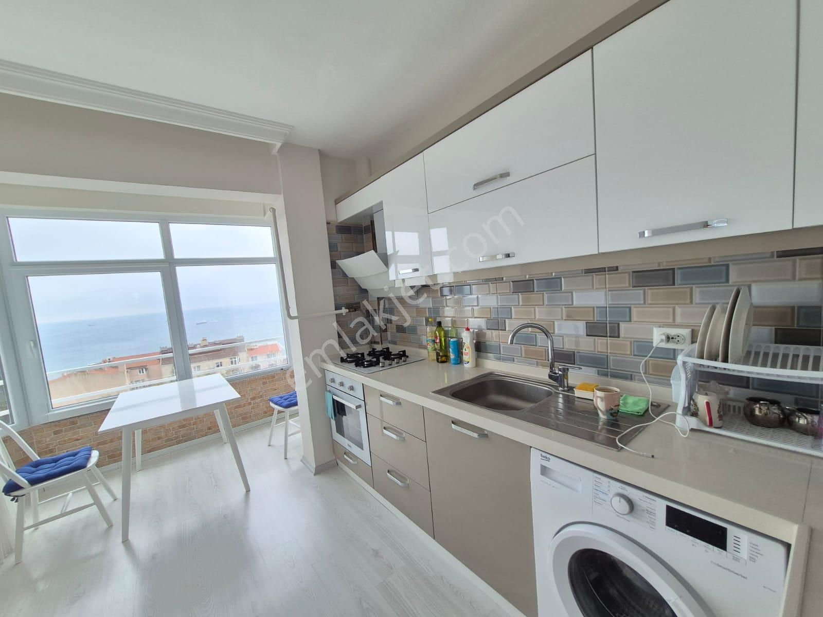 Delux'den Panoramik Deniz Manzaralı ,tadilatlı,eşyalı 3+1 Daire - Görsel 14