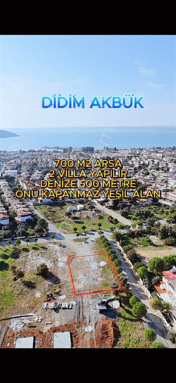 Akbükte 716 M² Villa İmarlı, İki Müstakil Villa Yapımına Uygun - Görsel 6