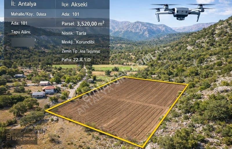 Antalya Akseki Dutluca Mah.3.520m2 Olan Yerimiz Satılıktır. - Görsel 2