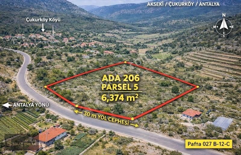 Antalya Akseki Çukurköy Mahallesinde 6.374m2 Yerimiz Satılık - Görsel 3