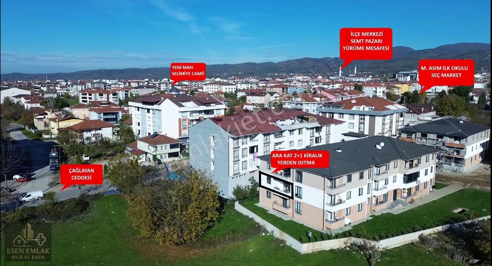 Esen Emlak'tan Kiralık 2+1 Sıfır Ayarında Daire