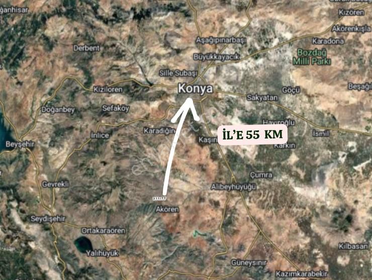 Konya Akören Tülce Köyünde 3.379 M² Tarla Satılıktır - Görsel 7