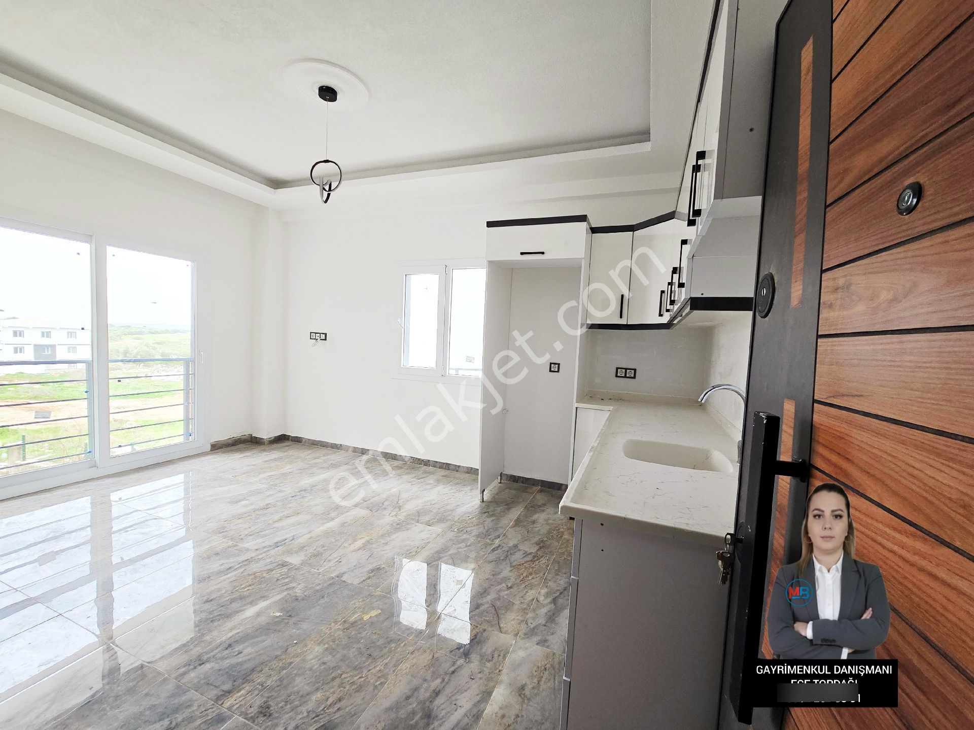 Didim'de Satılık 1+1 Yüksek Giriş Çarşı Pazara Yakın Konumda Sıfır Daire - Görsel 9