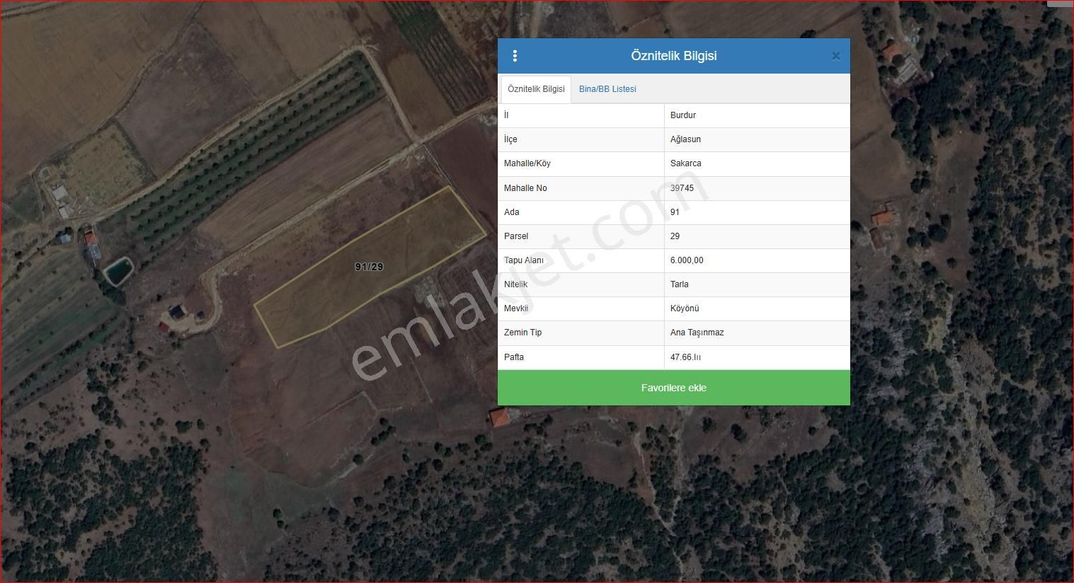 Asya Evim Emlaktan Ağlasun Sakarca Mah.de Satılık 2 Adet Tarla - Görsel 35