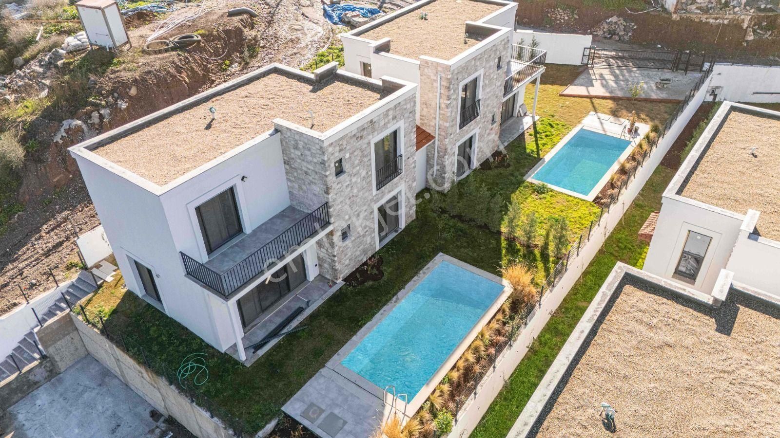 Milas Bodrum Dörttepe’de Özel Havuzlu, Doğa Manzaralı İkiz Villalar - Görsel 6