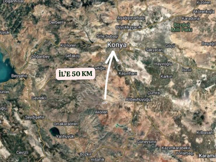 Konya Akören Tülce Köyünde 5.064 M² Tarla Satılıktır - Görsel 6