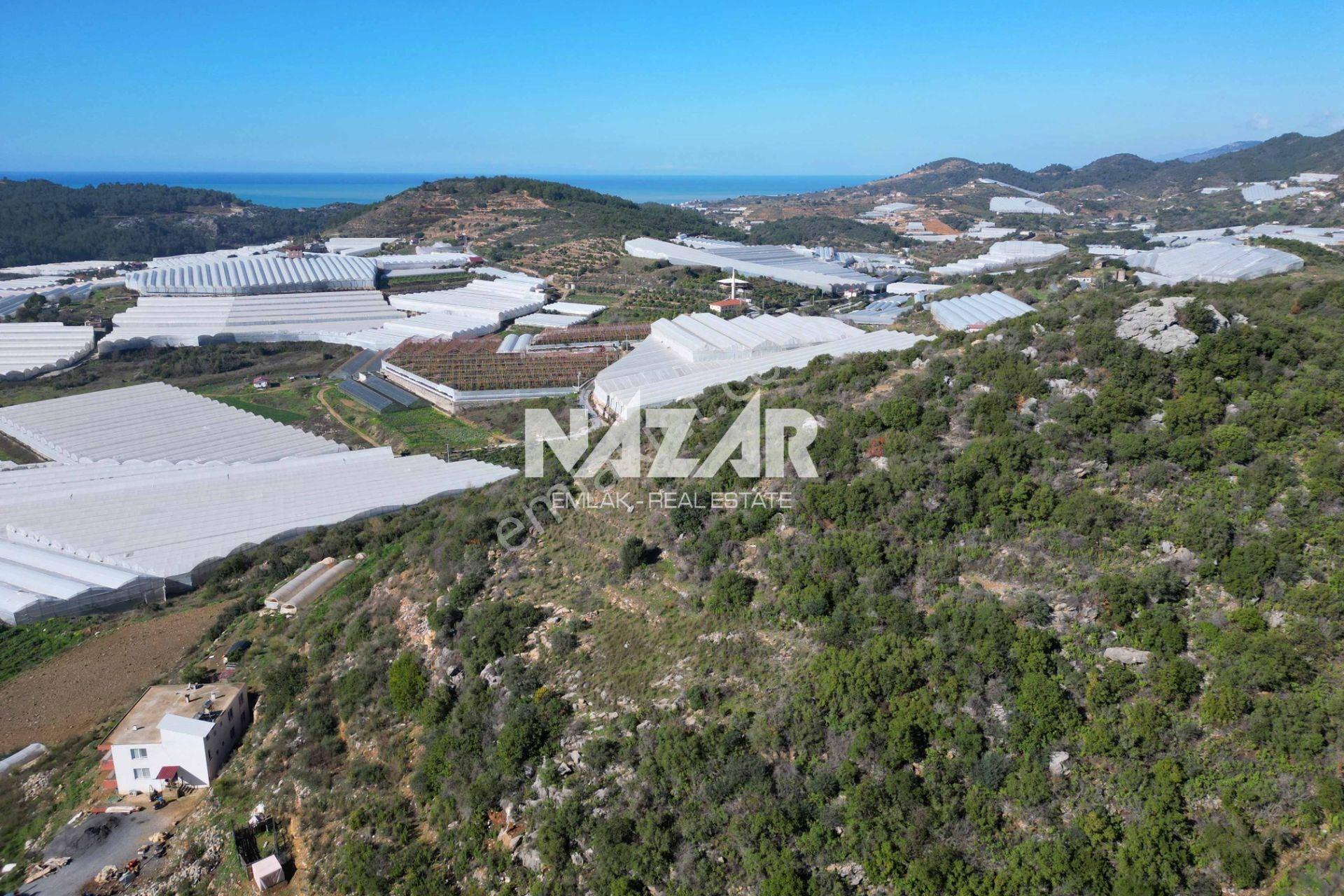 Alanya Hocalar’da Satılık 376 M² Hisseli Manzaralı İmarlı Arsa