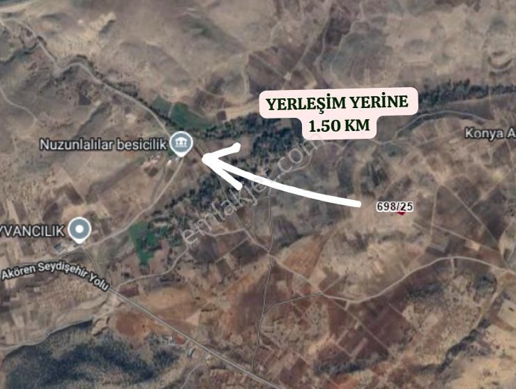 Konya Akören Tülce Köyünde 3.001 M² Tarla Satılıktır - Görsel 4