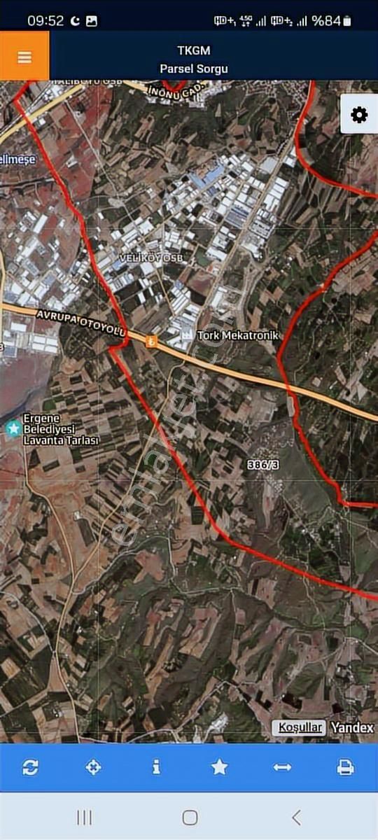 Veliköy Çiftlik Evler Bölgesinden 1365 Metre Temeli Atılı - Görsel 4